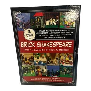 Brick Shakespeare Book Set Two Volumes and a Poster